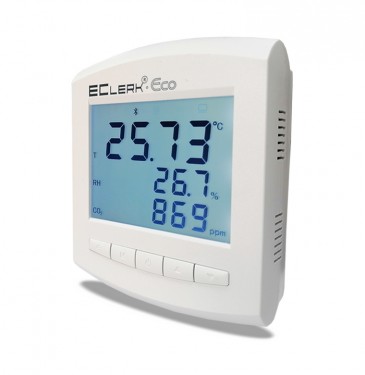 EClerk-Eco-М-RHTС-11-RS Измеритель-регистратор температуры, относительной влажности, уровня CO2 в воздухе