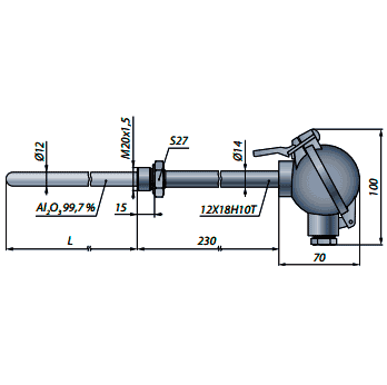 ТП-0395/1 Термоэлектрический преобразователь (термопара)