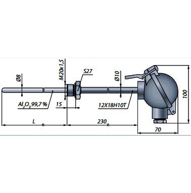 ТП-0395/3 Термоэлектрический преобразователь (термопара)